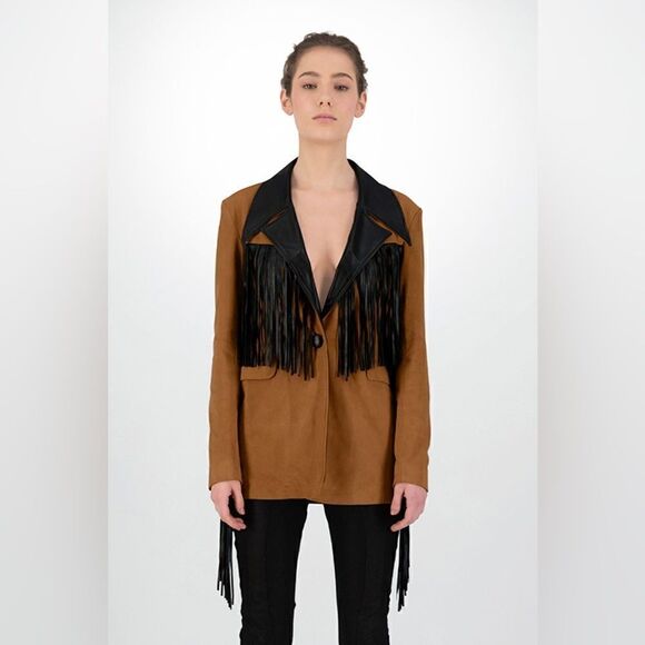 New DANCASSAB PATSY Leather Jacket size S - Picture 2 of 12